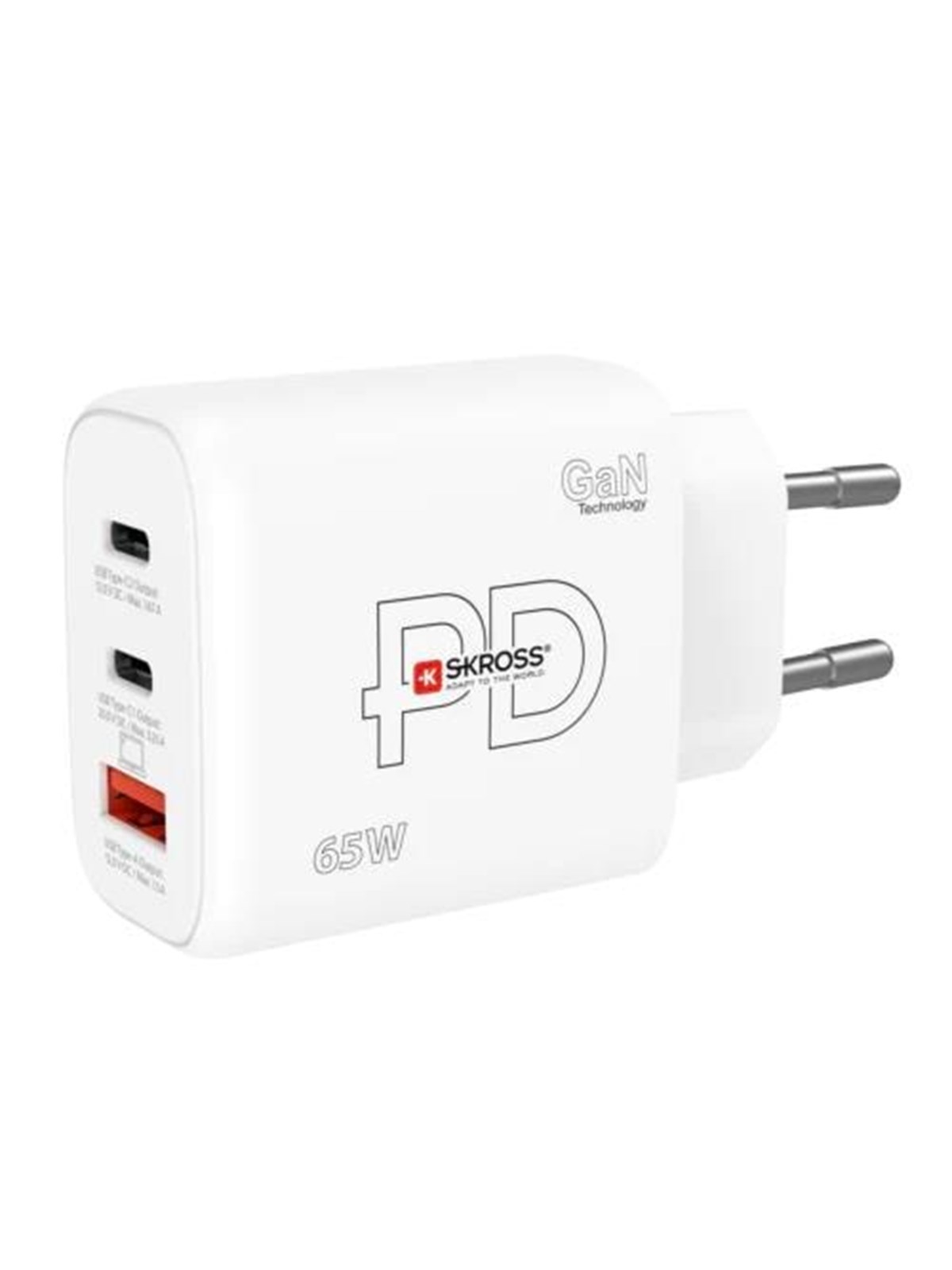 Skross Power Charger EU 65w Gan - Handys Adapter Und Ladegeraete - Skch001065wpdeucn