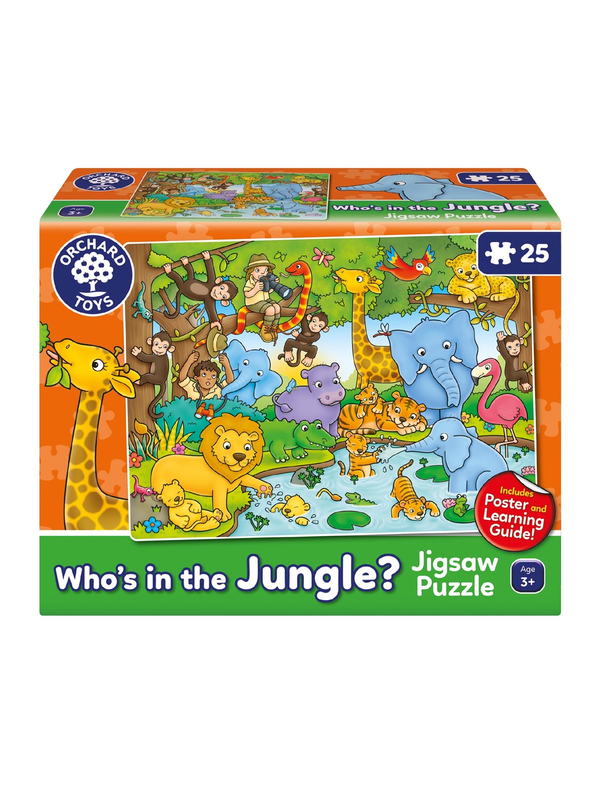 Orchard Who's In The Jungle - Puzzle 25 Pcs Boden - 600301