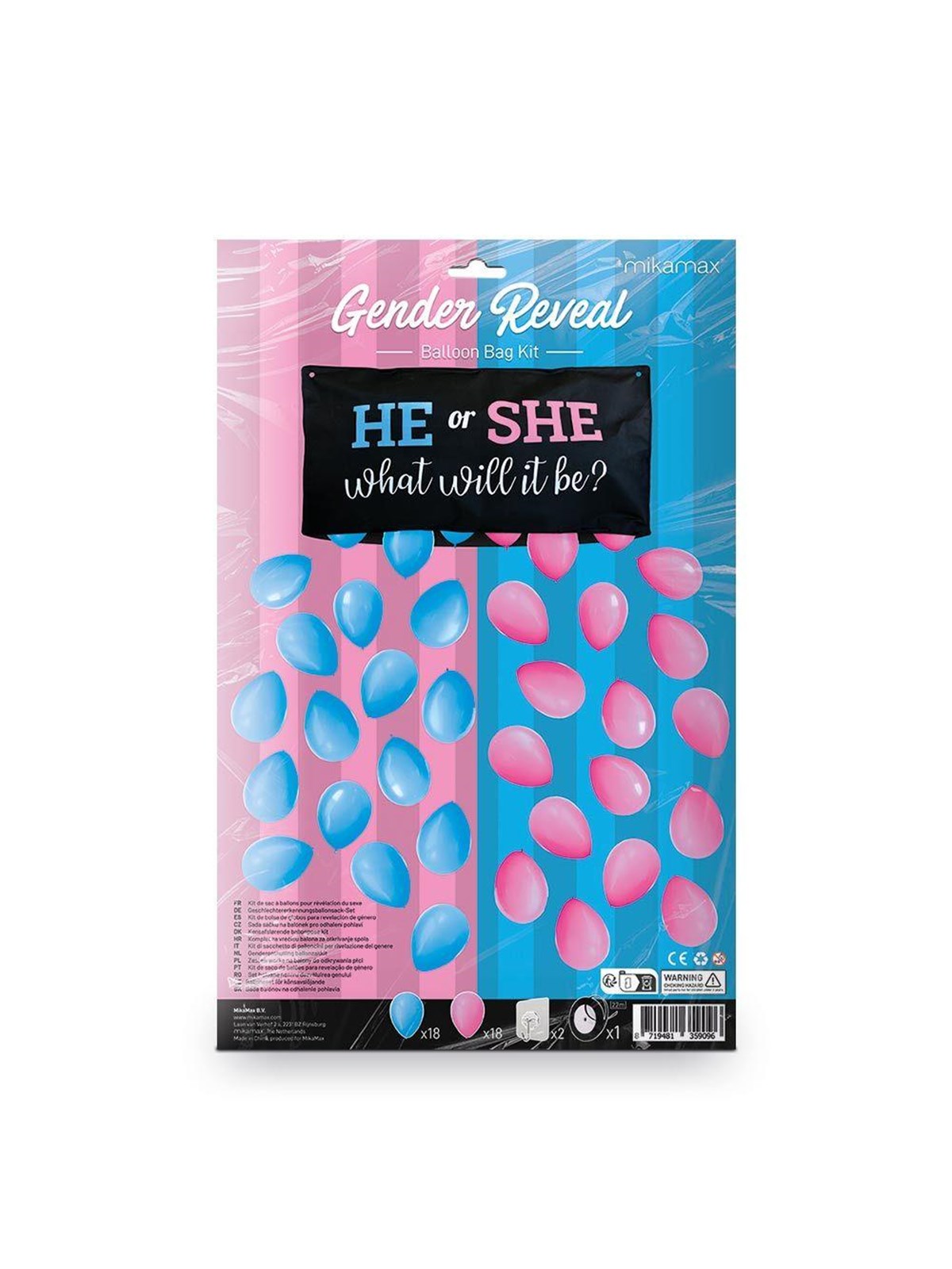Mikamax Gender Reveal Balloon Set - Gadget - 05147