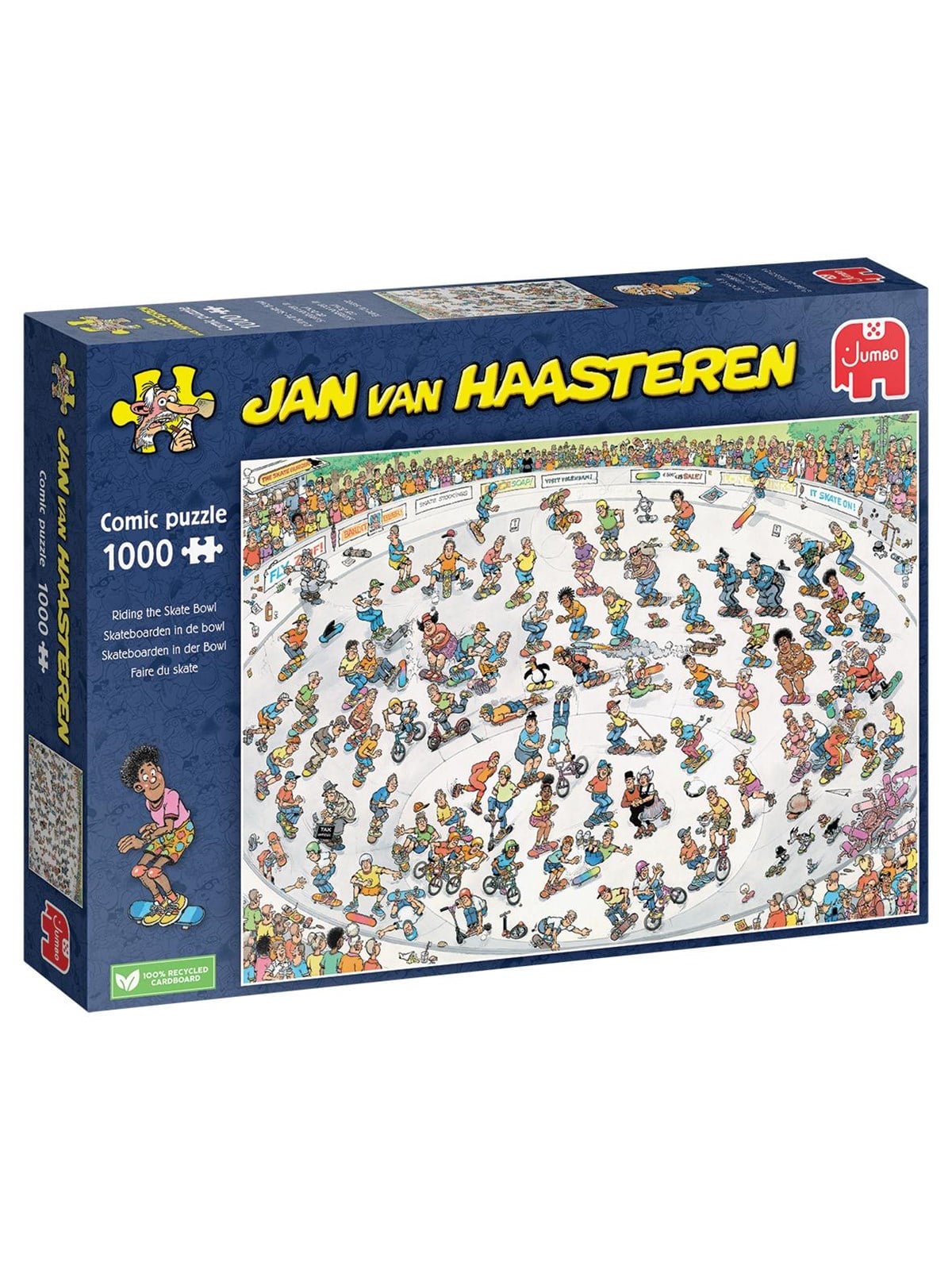 Jan van Haasteren Riding the Skate Bowl (1000) Image
