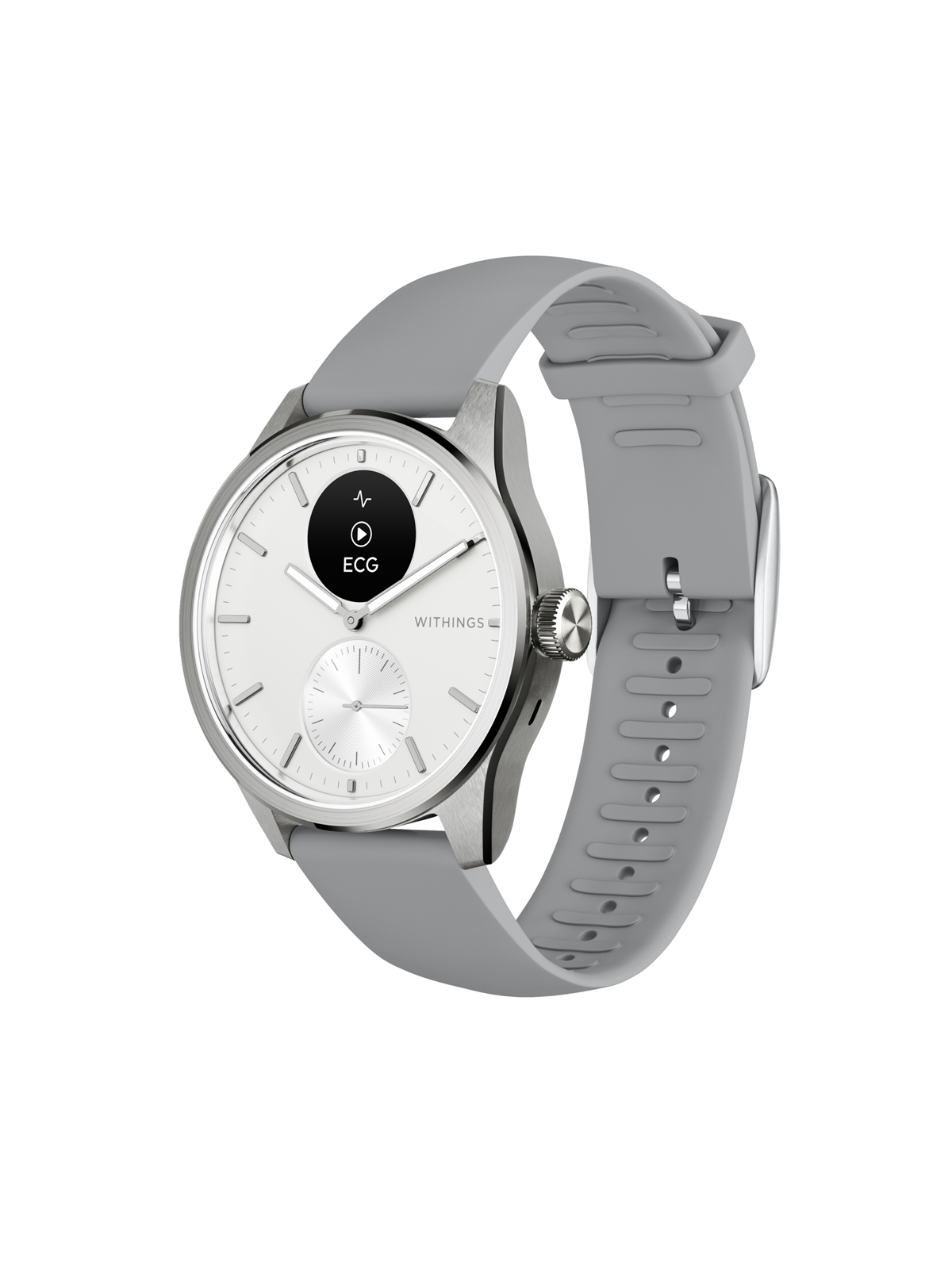 Withings Scanwatch 2 - 42 mm - White - Smartwatches Pulsuhren Sportuhren Schrittzaehler - Hwa10-model 5-all-int