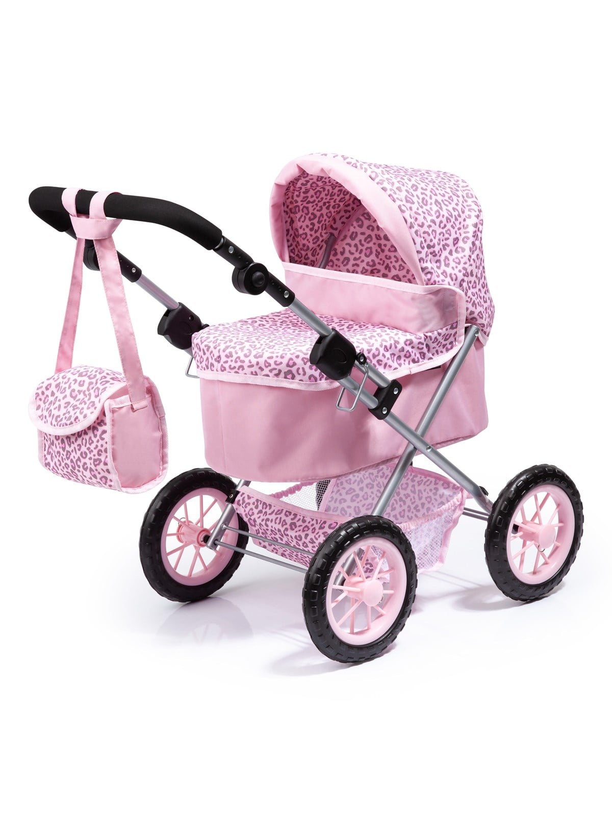Bayer Design Trendy Doll's Pram - Leopard Pink - Puppen Zubehoer - 13002aa
