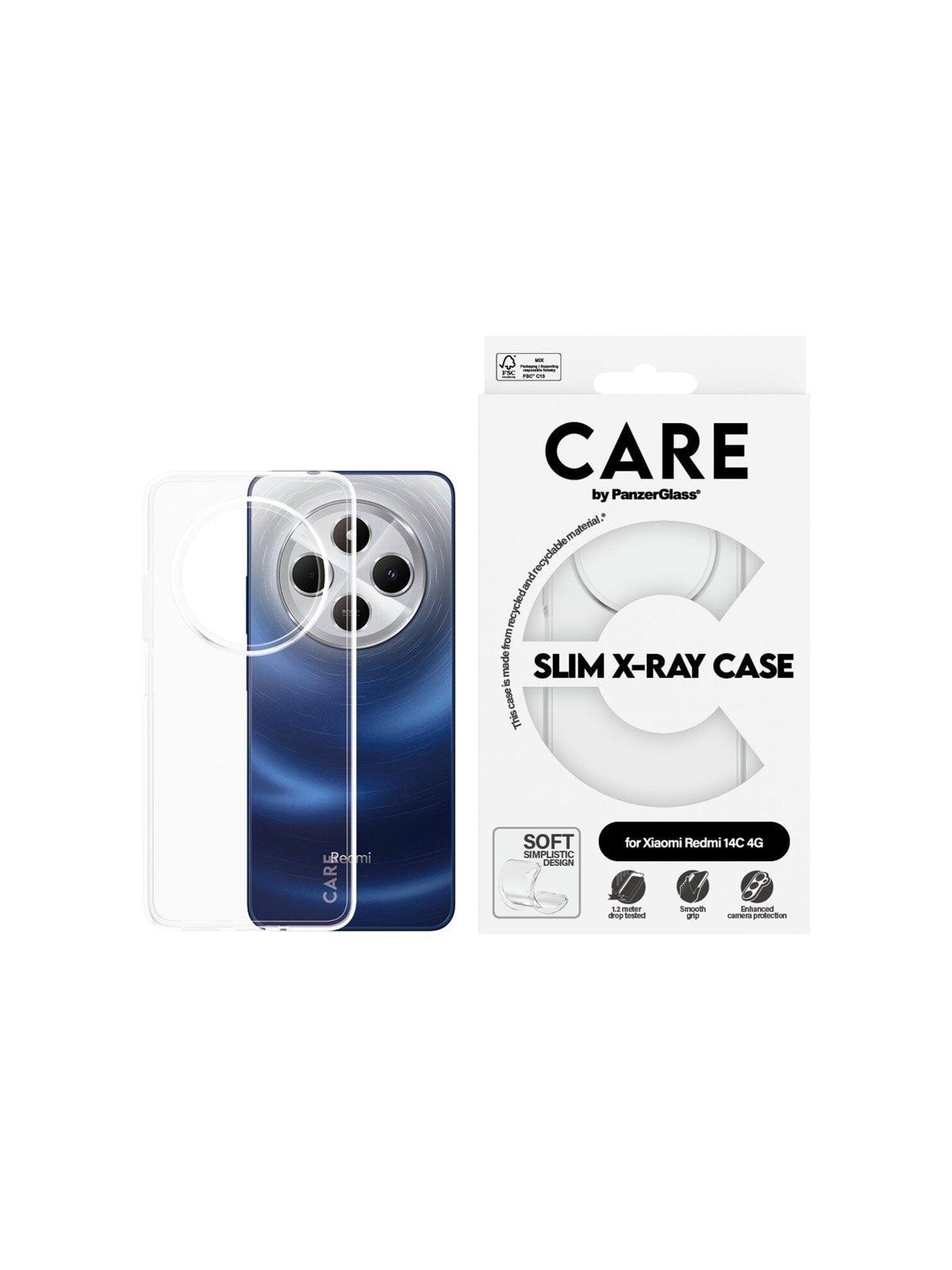 Care by Panzerglass Fashionable Case Transparent X-ray Soft Basic Xiaomi Redmi 14c 4G - Handys Cover Cases - Crrfaxrg58421