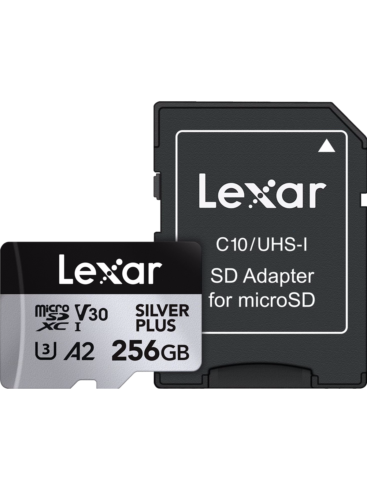 Lexar Professional Silver Plus Microsd/sd - 205mb/s - 256gb - Speicherkarten - Lmssipl256g-bnang