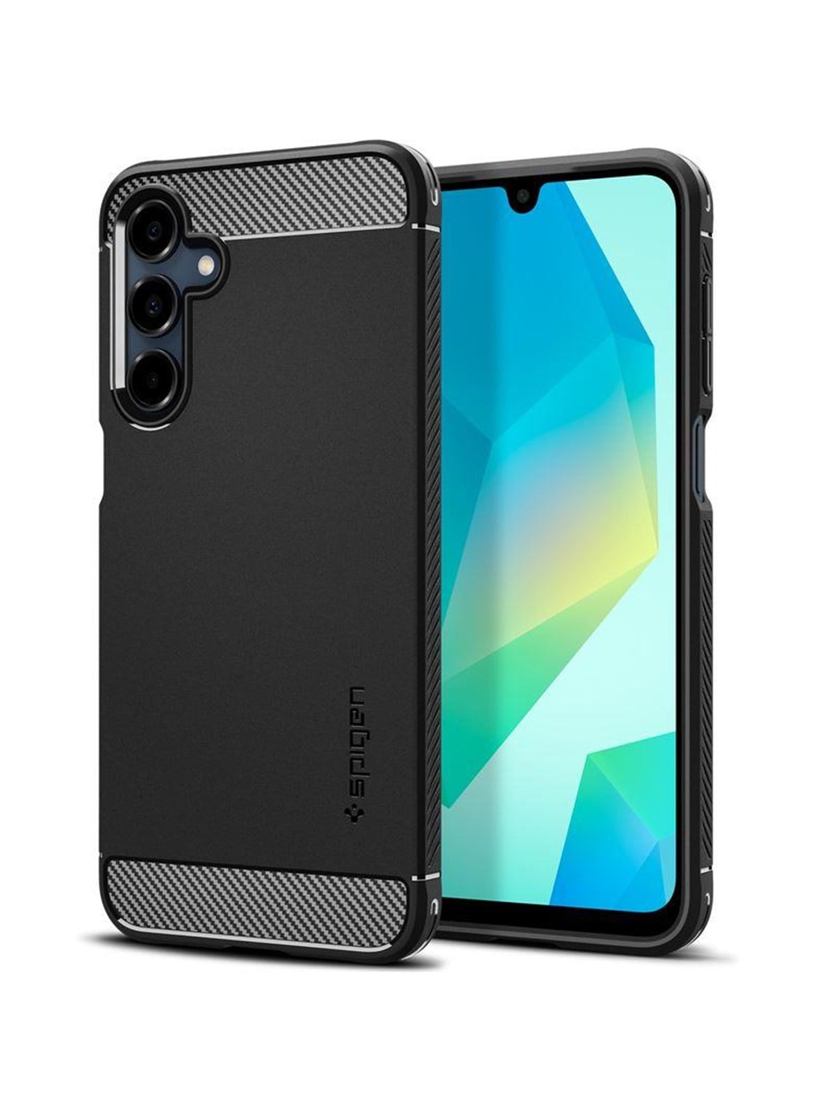 Spigen Rugged Armor - Matte Black - Samsung Galaxy A16/a16 5G - Handys Cover Cases - Acs08891