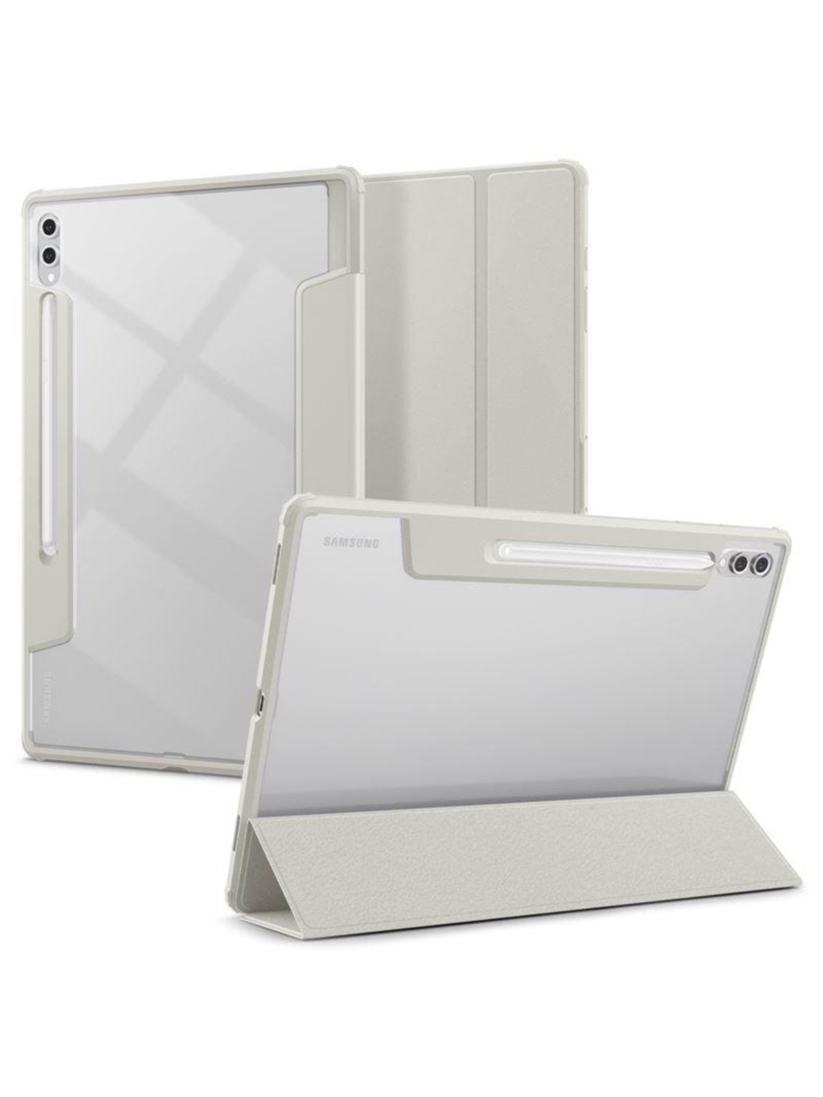 Spigen Ultra Hybrid Pro - Gray - Samsung Galaxy Tab S10/s9/s8 Ultra - Handys Cover Cases - Acs08796