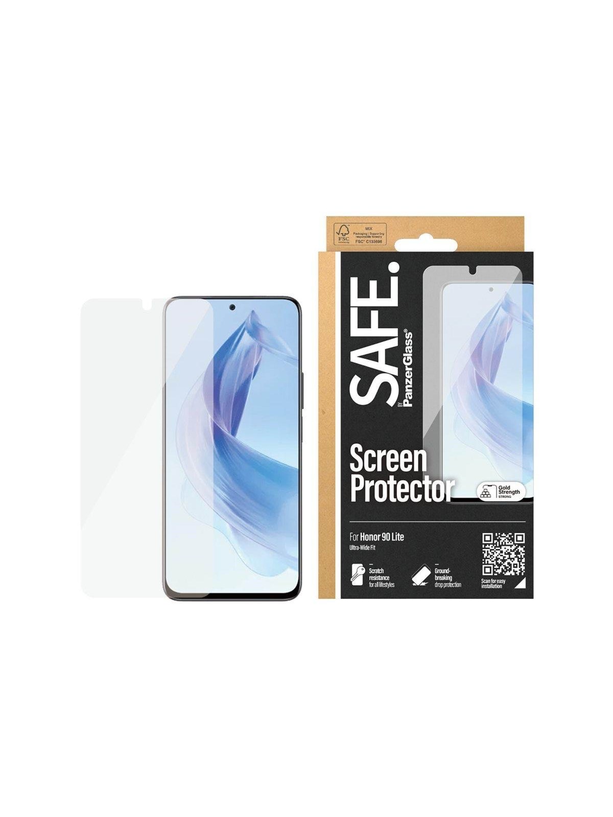 Safe by Panzerglass Screen Protector Honor 90 Lite | Ultra-wide Fit - Handys Schutzfolie - Safe98030