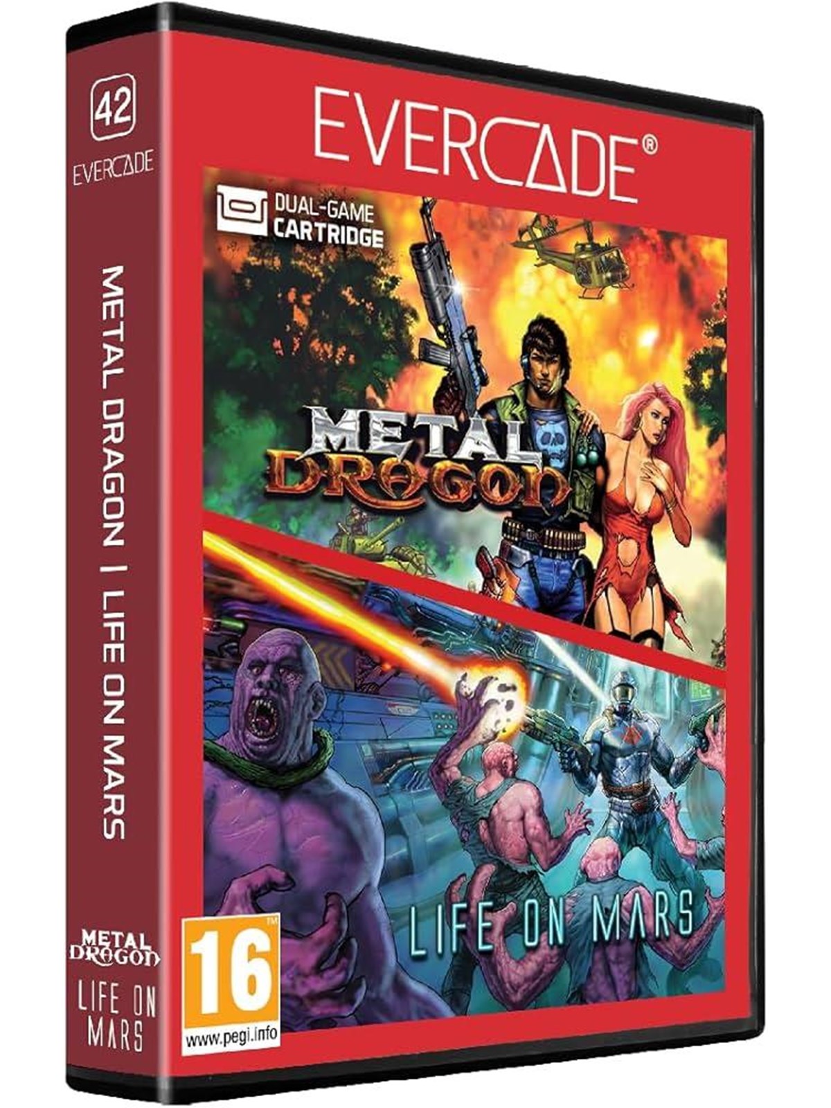Metal Dragon/life on Mars - Evercade - Retro - Pegi 16 - Spiele - Fg-meta-eve-efigs