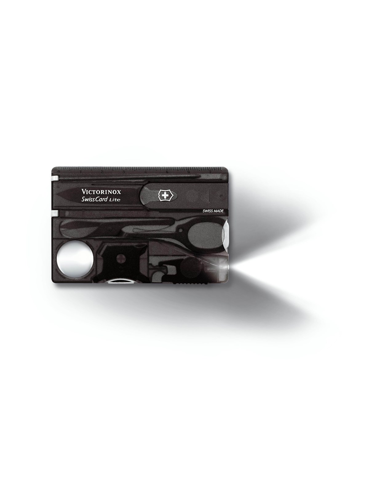 Victorinox Swiss Card Lite - 13 Function Swisscard - White Led Light - Schreibtischzubehoer - 0.7333.T3