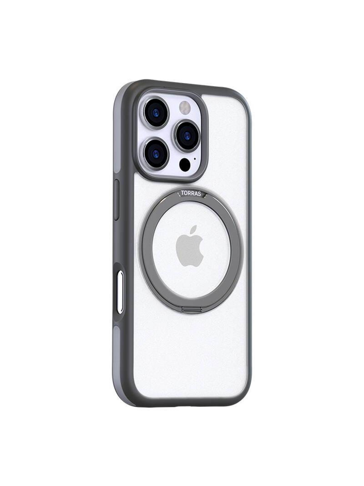 Torras Ostand R Fusion Case For Iphone 16 Pro Max (Gray) - Handys Cover Cases - X00fx1885