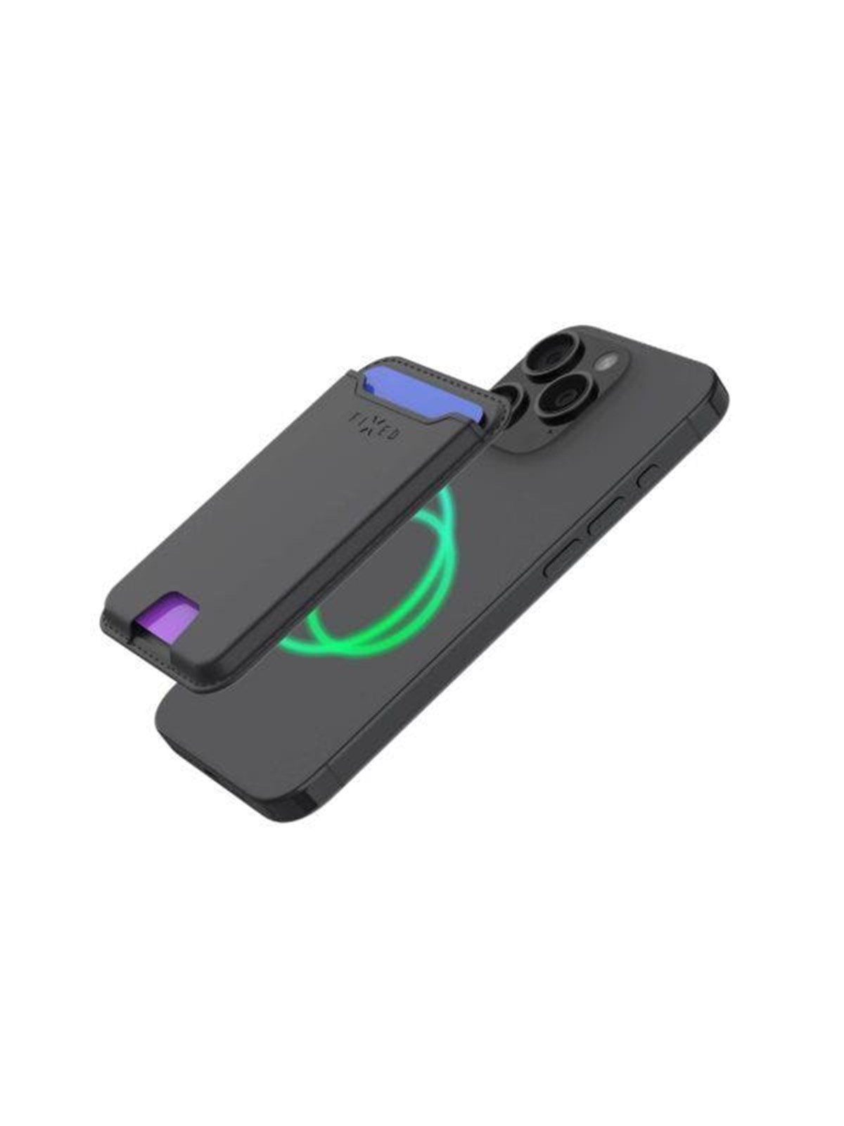 Fixed Mag Wallet Tracker For Apple Find My Iphone - Black - Handys Cover Cases - Fixmw-bk