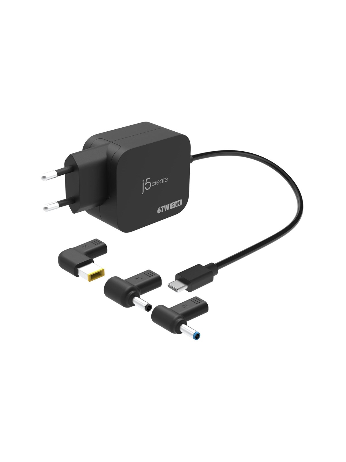J5create 67w Gan PD Usb-c Charger (With 3 DC Connector) - Handys Adapter Und Ladegeraete - Jup1565dce3a-en
