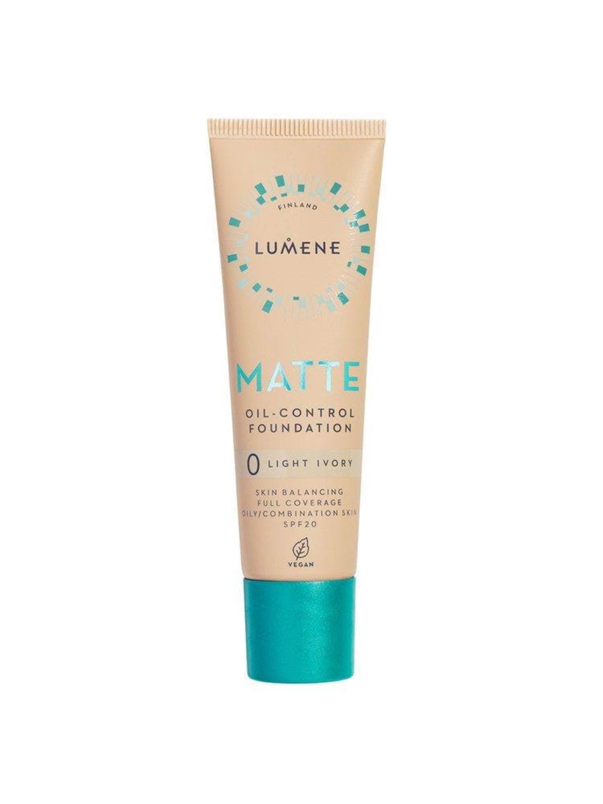 Lumene Cosmetics Oil-control Matte Foundation 0 Light Ivory 30 ML - Make Up - 6412600835113