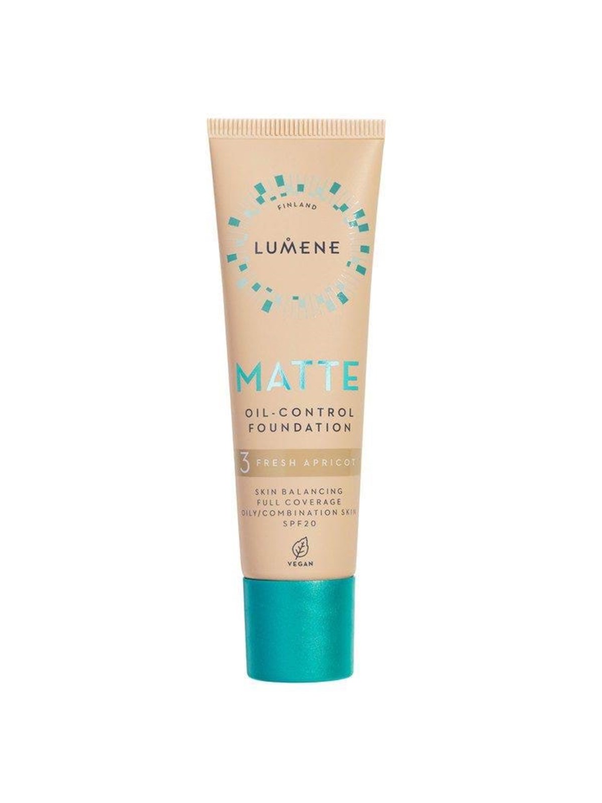 Lumene Cosmetics Oil-control Matte Foundation 3 Fresh Apricot 30 ML - Make Up - 6412600835168