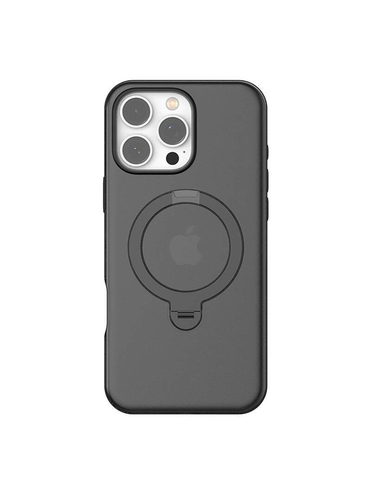 Torras Ostand Spin Case For Iphone 16 Promax (Black) - Handys Cover Cases - X00fx1988