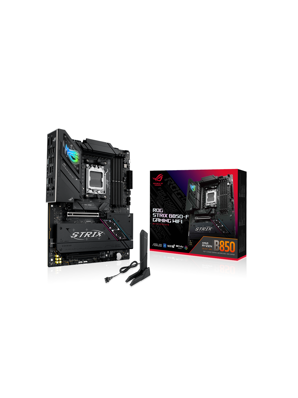 Asus Rog Strix B850-f Gaming Wifi Mainboard - Amd B850 - Amd Am5 Socket - Ddr5 Ram - Atx - 90mb1j70-m0eay0