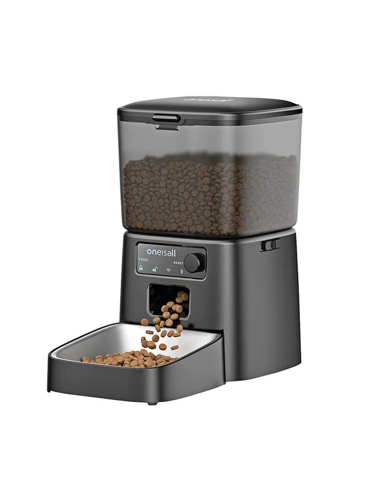 Oneisall Pfd001 Pro Smart Food Dispenser For Pets Black - Katzen - Pfd001pro