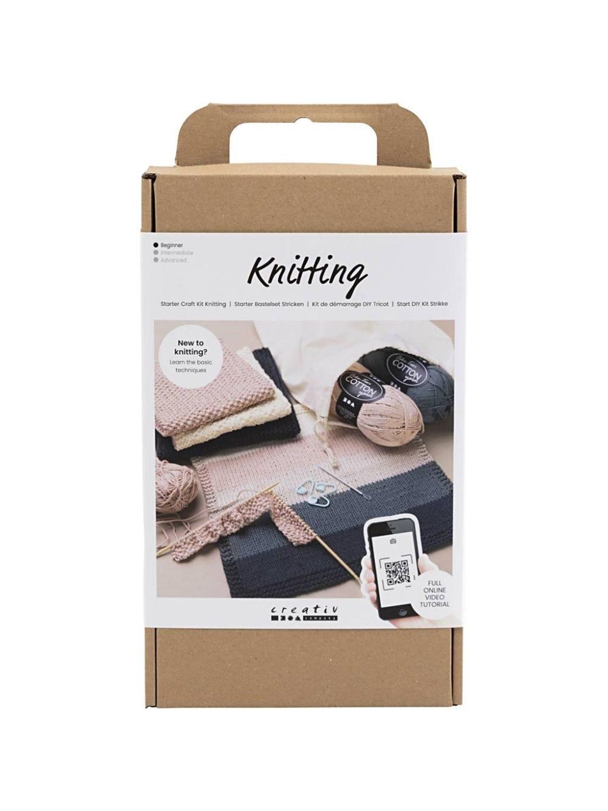 Creativ Company Knitting Kit Learning Set - Beginner - Kunst Handwerk Ausstattung - 970852