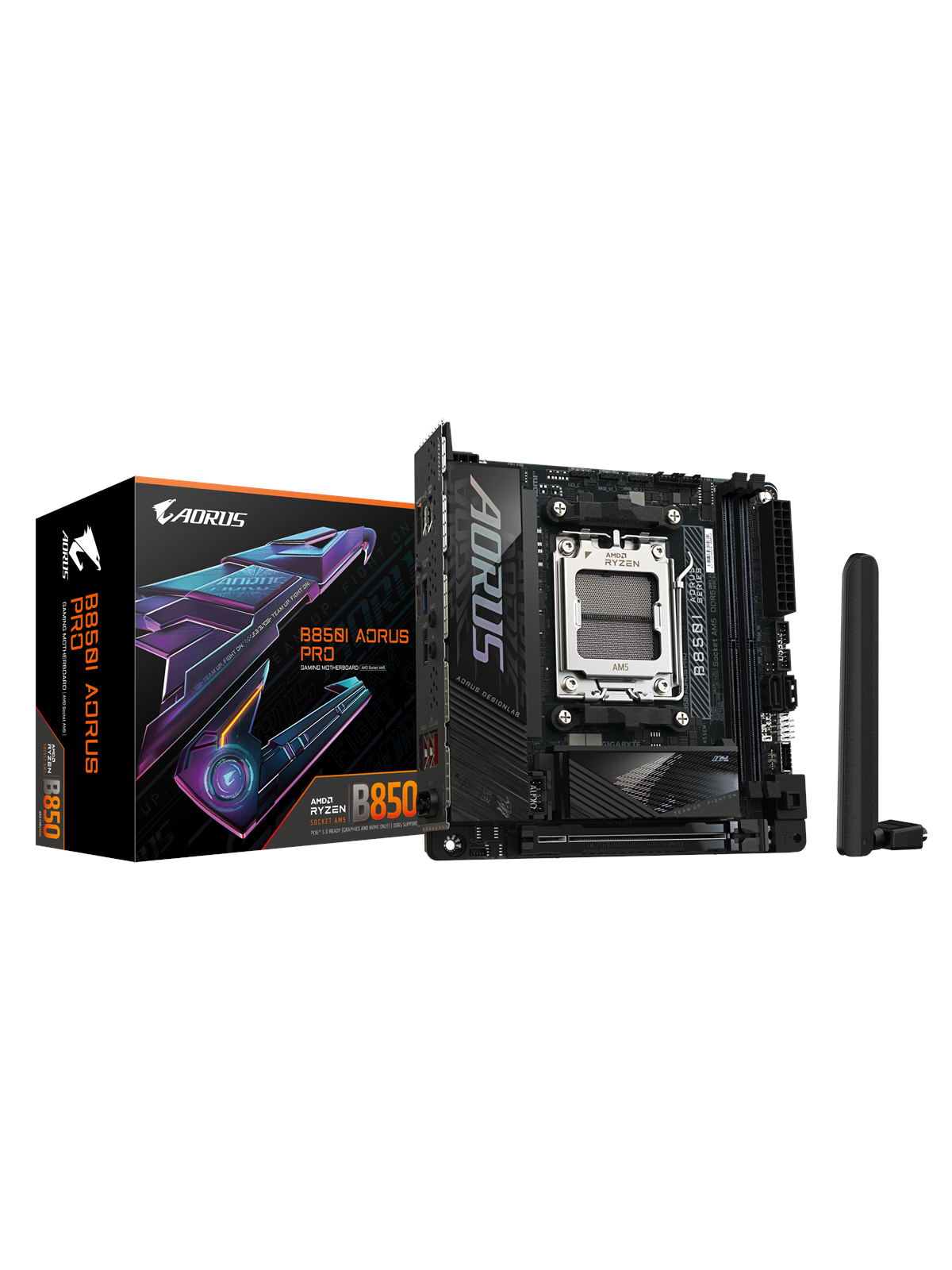 Gigabyte B850i Aorus Pro Mainboard - Amd B850 - Amd Am5 Socket - Ddr5 Ram - Mini-itx