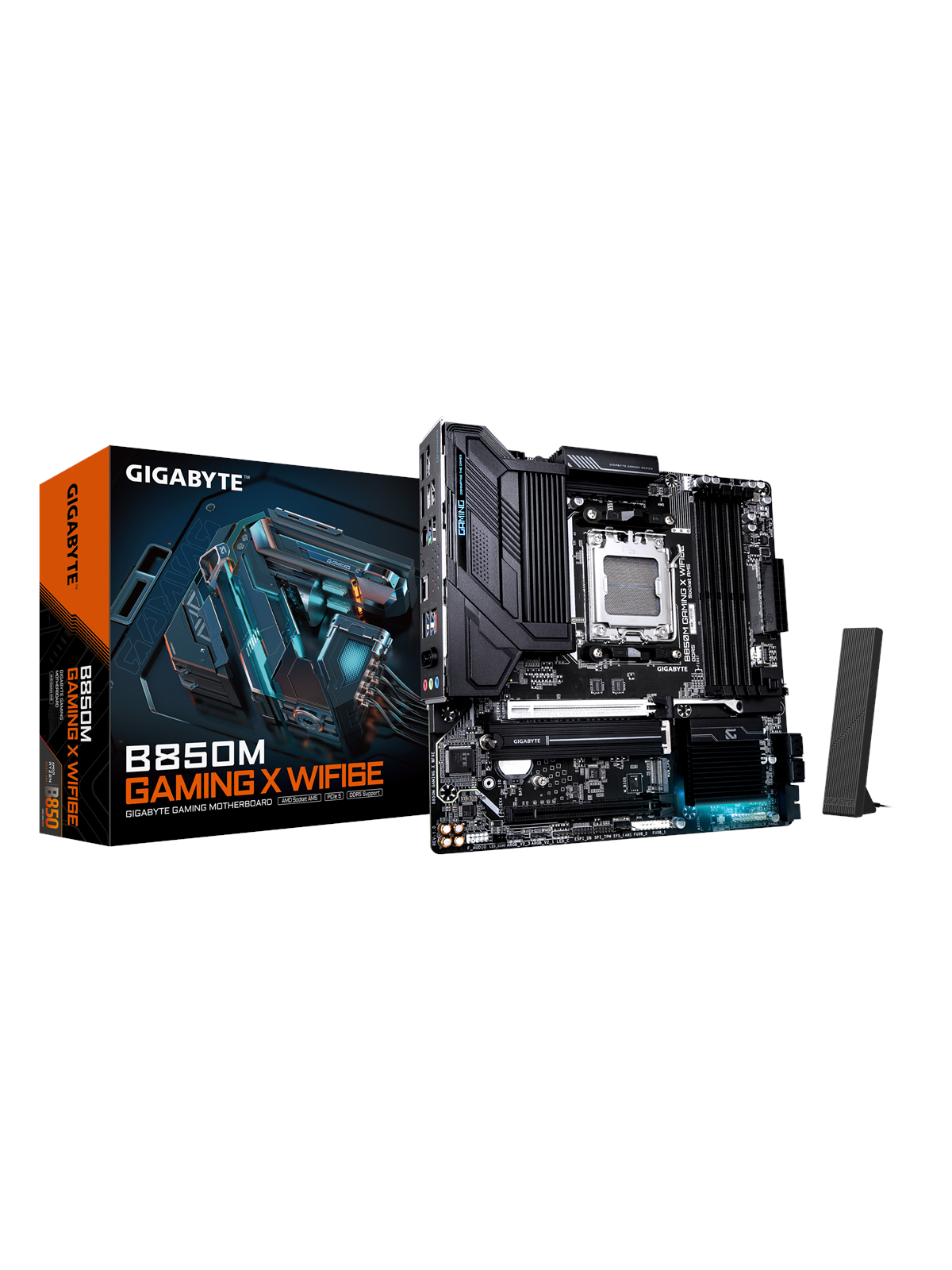 Gigabyte B850m Gaming X Wifi6e Mainboard - Amd B850 - Amd Am5 Socket - Ddr5 Ram - Micro-atx - B850m Gaming X Wf6e