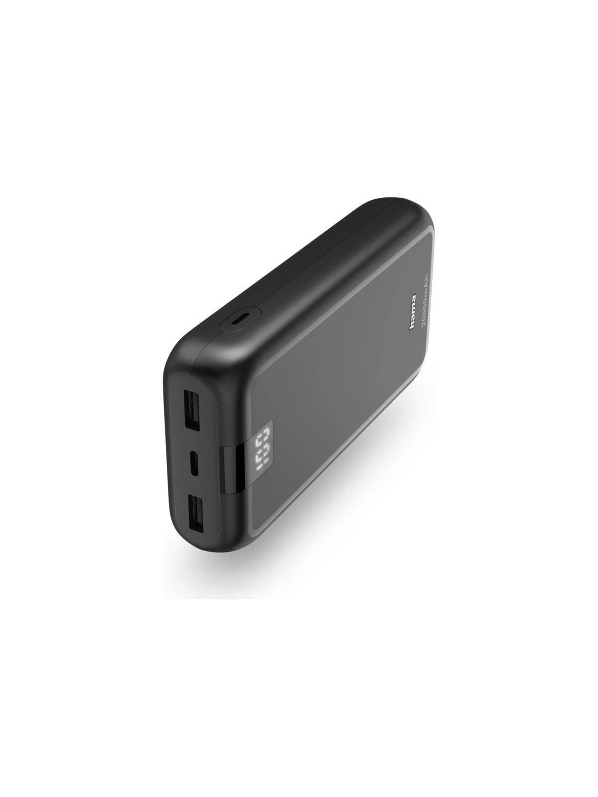 Hama Powerbank 20000 Mah Fast Charge Lipo Anthracite Powerbank (Akku) - Schwarz - 20000 Mah - Powerbank Akku - 00201710
