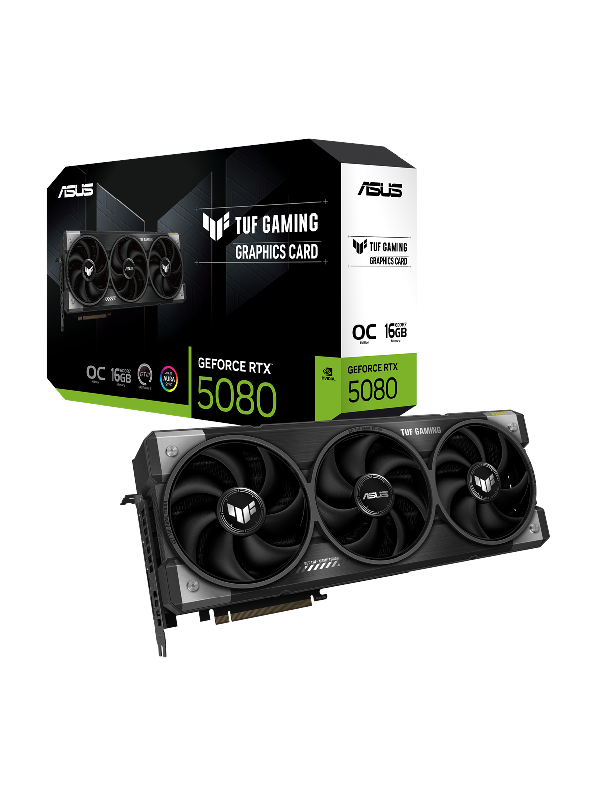 Asus Geforce Rtx 5080 Tuf OC - 16gb Gddr7 Ram - Grafikkarte - 90yv0m30-m0na00