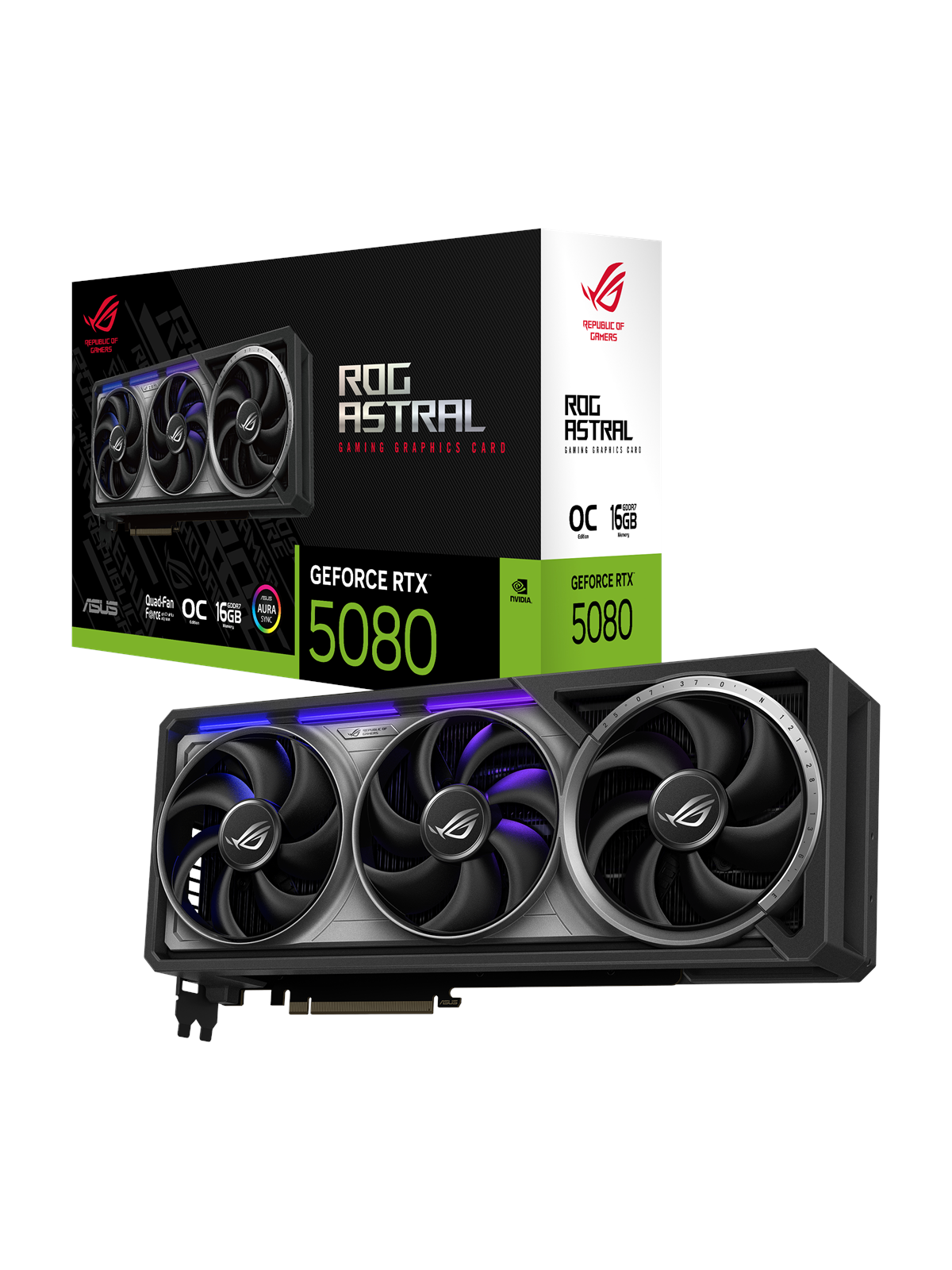 Asus Geforce Rtx 5080 Rog Astral OC - 16gb Gddr7 Ram - Grafikkarte - 90yv0lv0-m0na00
