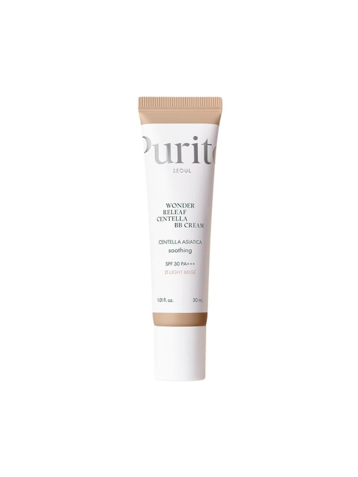 Purito Seoul - Wonder Releaf Centella BB Cream Spf30 PA+++ (#21 Light Beige) - Make Up - 8809563100477