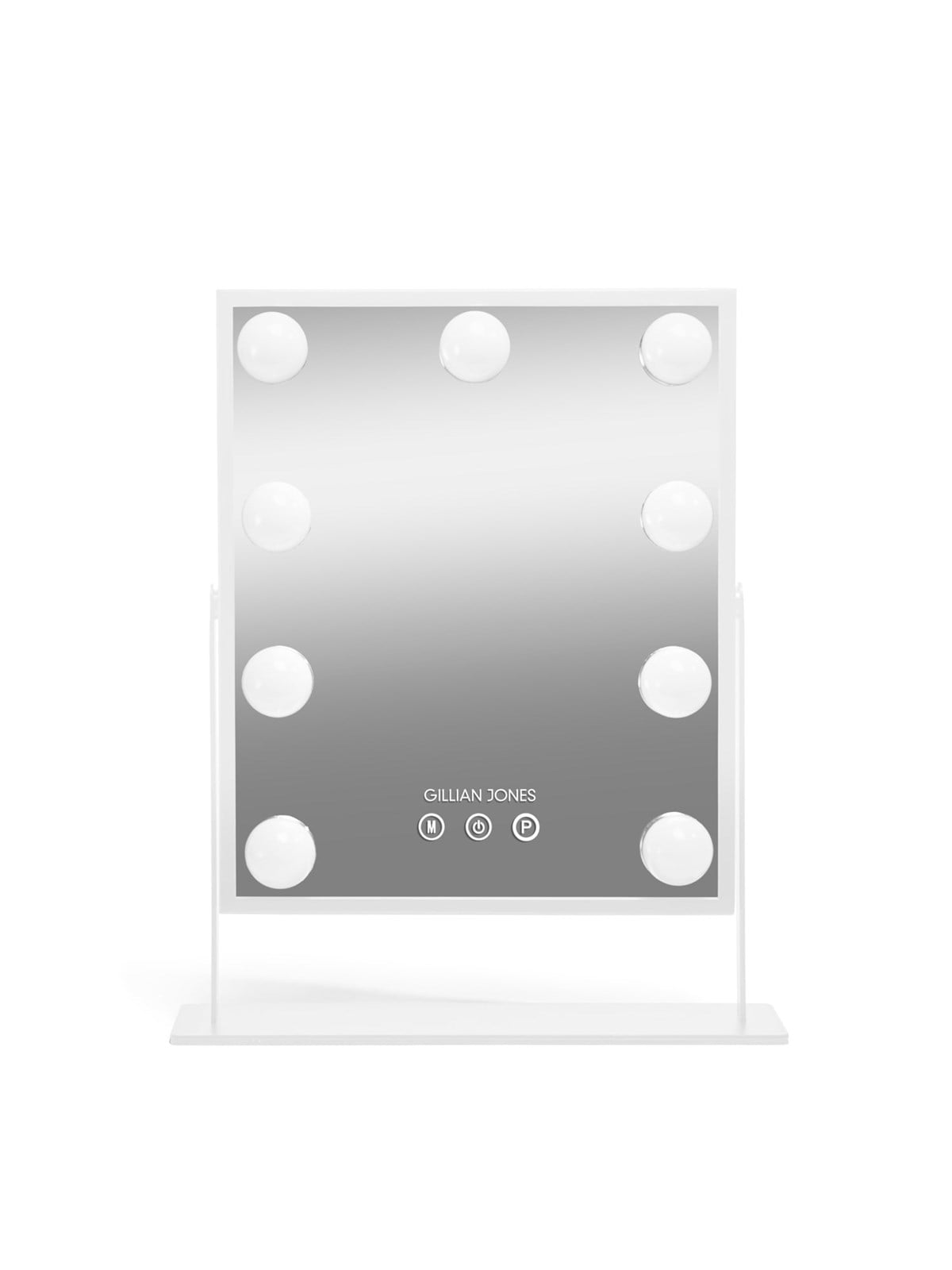 Gillian Jones Makeup Artist Mirror w. 9 Strong Led Bulb - White - Kosmetik Spiegel - 10264-90