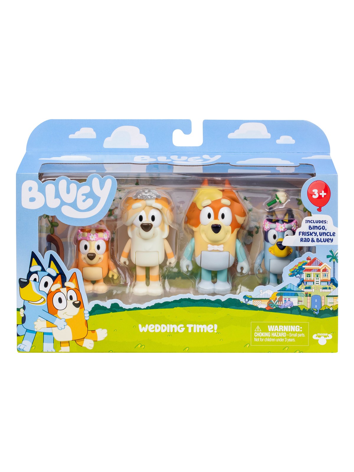 Bluey Figure 4-pack Wedding Time - Spielzeug - 90268