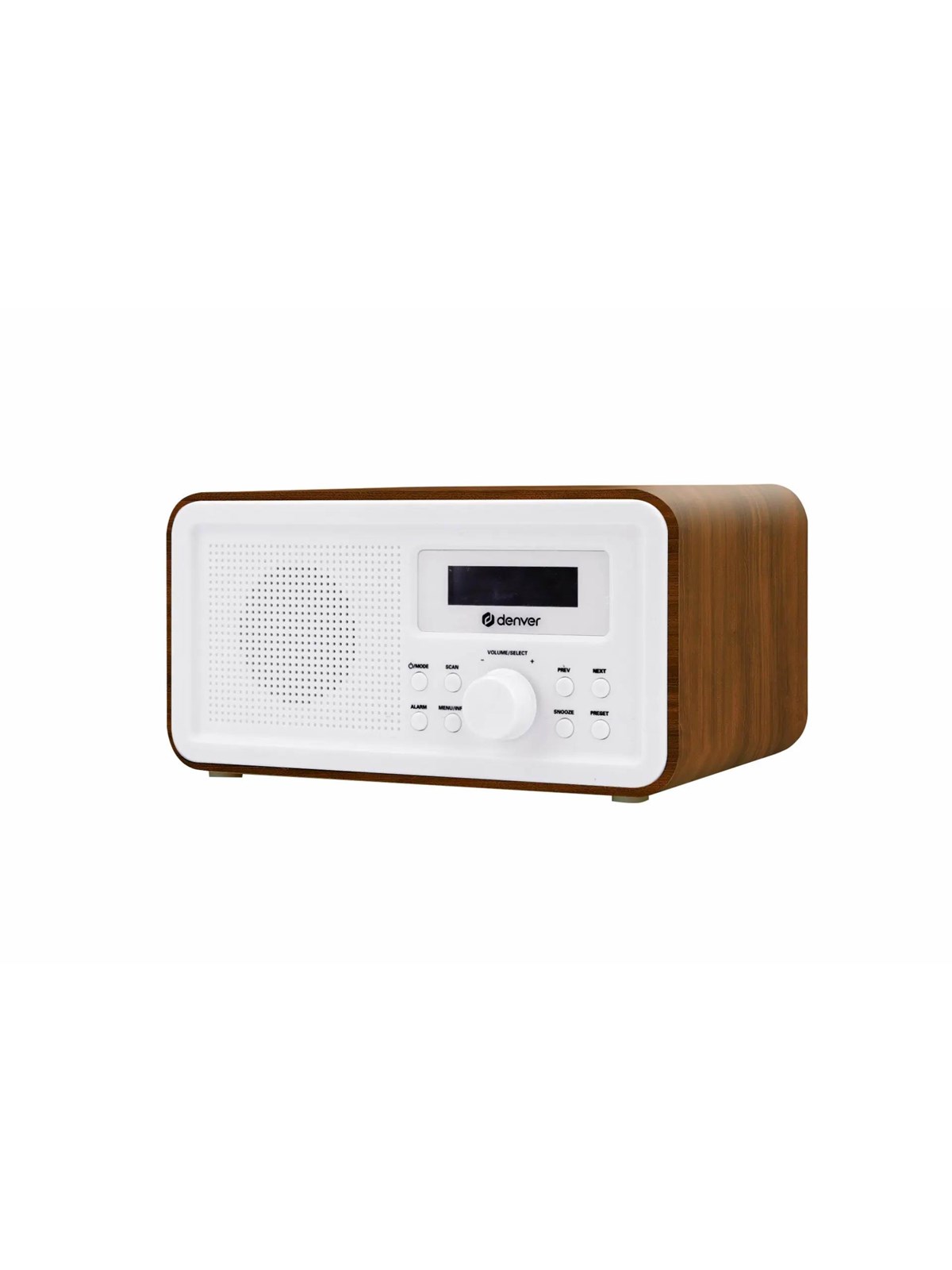 Denver Dab-30dw Dark Wood - Dab+/FM - Mono - Dab Netzwerk Und Radiowecker