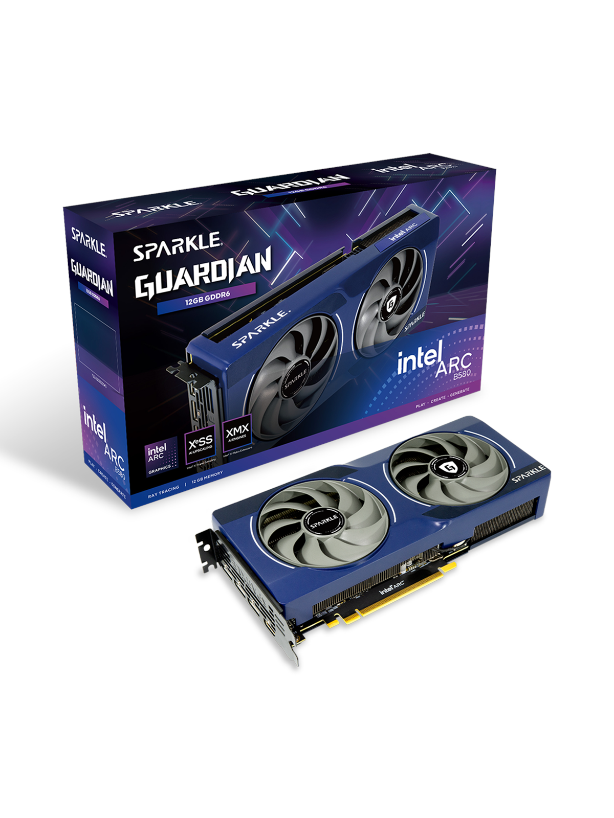 Sparkle Arc B580 Guardian - 12gb Gddr6 Ram - Grafikkarte - 1a1-s00427300g