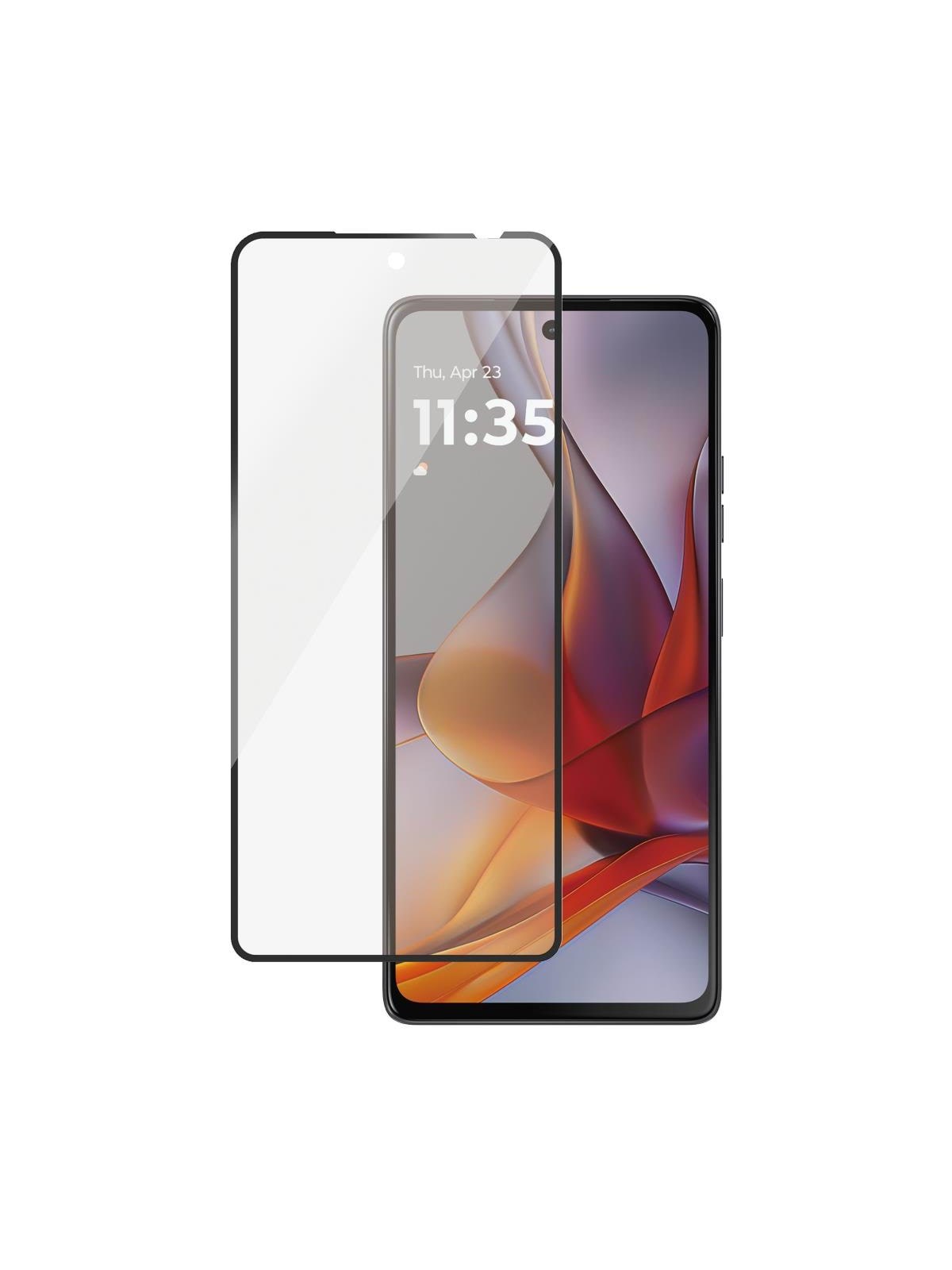Panzerglass Screen Protector w. Black Frame Motorola Moto G75 5G | Ultra-wide Fit - Handys Schutzfolie - Panzer6597