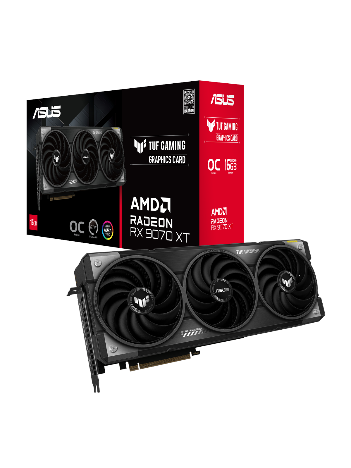 Asus Radeon RX 9070 XT Tuf OC - 16gb Gddr6 Ram - Grafikkarte - 90yv0l70-m0na00