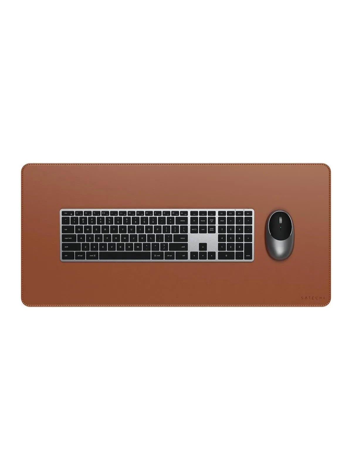 Satechi Vegan-leather Premium Desk Mat - Brown - Mauspads Zubehoer - St-lpdmn