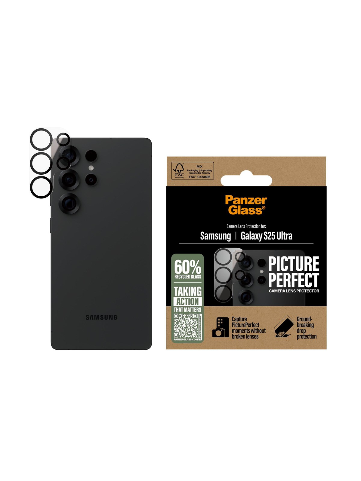 Panzerglass Pictureperfect Lens Protector Samsung Galaxy S25 Ultra - Handys Schutzfolie - Pgrpipeg38488