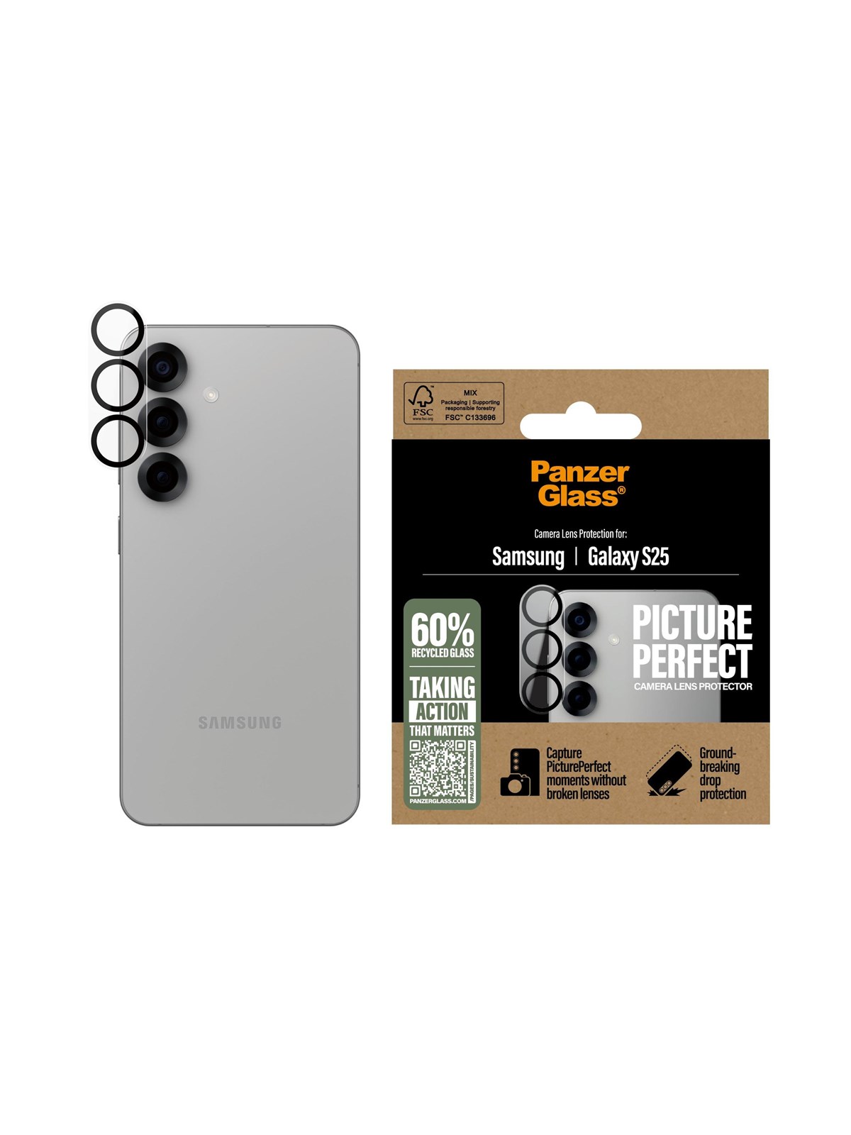 Panzerglass Pictureperfect Lens Protector Samsung Galaxy S25 - Handys Schutzfolie - Pgrpipeg38388