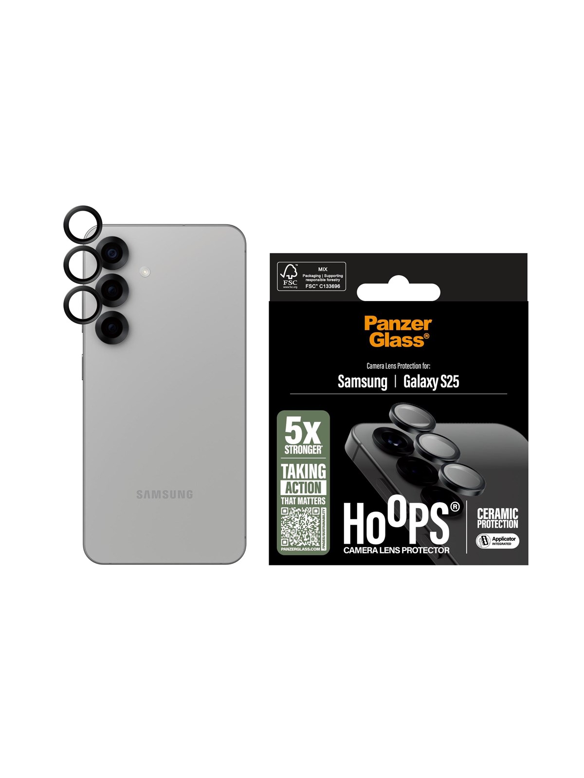 Panzerglass Hoops Ceramic Lens Protector Samsung Galaxy S25 - Handys Anderes Zubehoer - Pgrhoceg38388