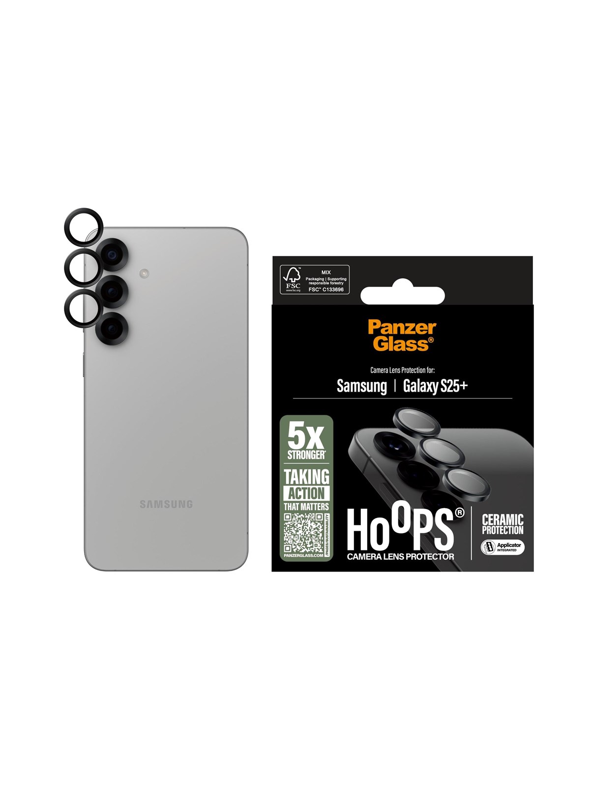 Panzerglass Hoops Ceramic Lens Protector Samsung Galaxy S25+ - Handys Anderes Zubehoer - Pgrhoceg37942
