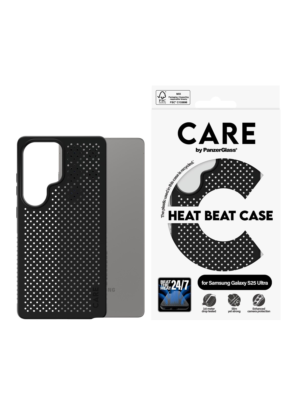 Care by Panzerglass Feature Case Heat Beat Samsung Galaxy S25 Ultra - Handys Cover Cases - Crrfehbg38488