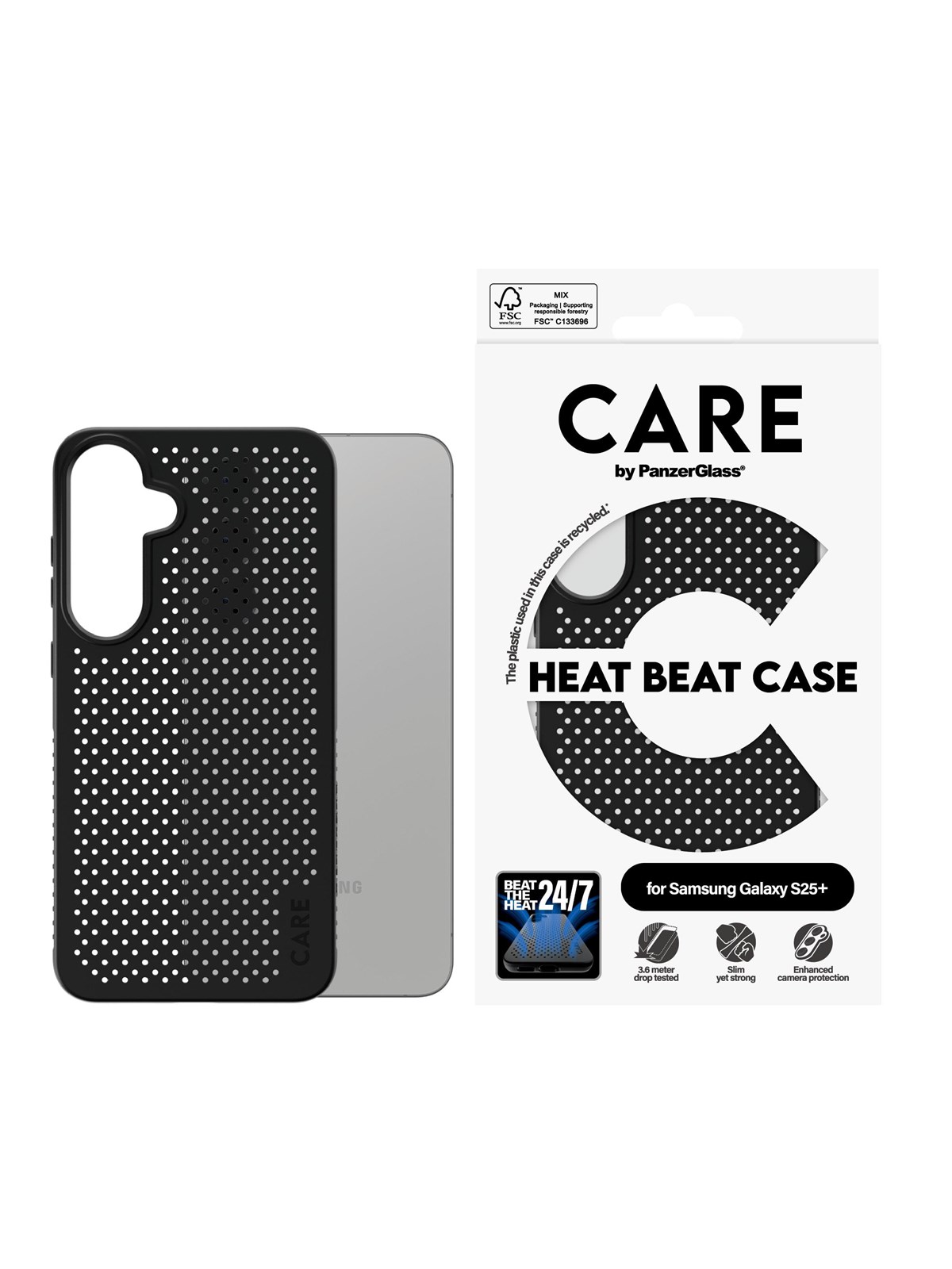 Care by Panzerglass Feature Case Heat Beat Samsung Galaxy S25+ - Handys Cover Cases - Crrfehbg37942