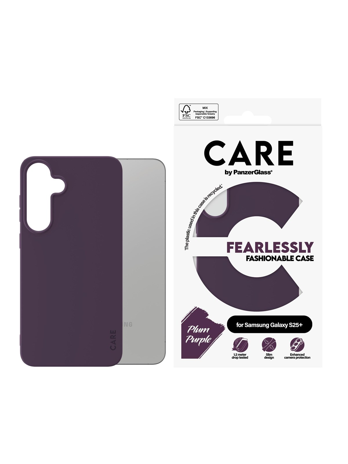 Care by Panzerglass Fashionable Case Plum Purple Samsung Galaxy S25+ - Handys Cover Cases - Crrfactg37942