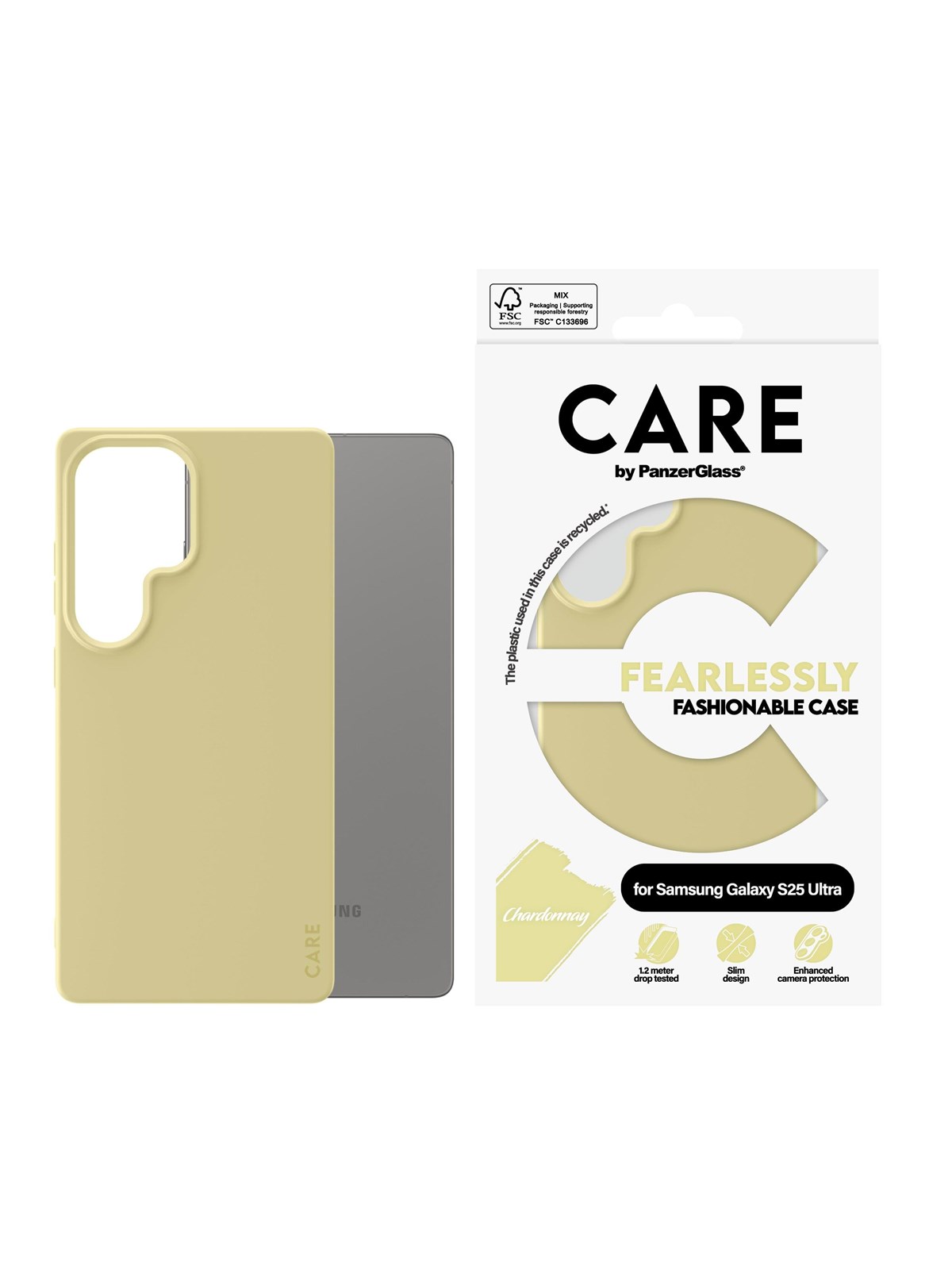 Care by Panzerglass Fashionable Case Chardonnay Samsung Galaxy S25 Ultra - Handys Cover Cases - Crrfacog38488