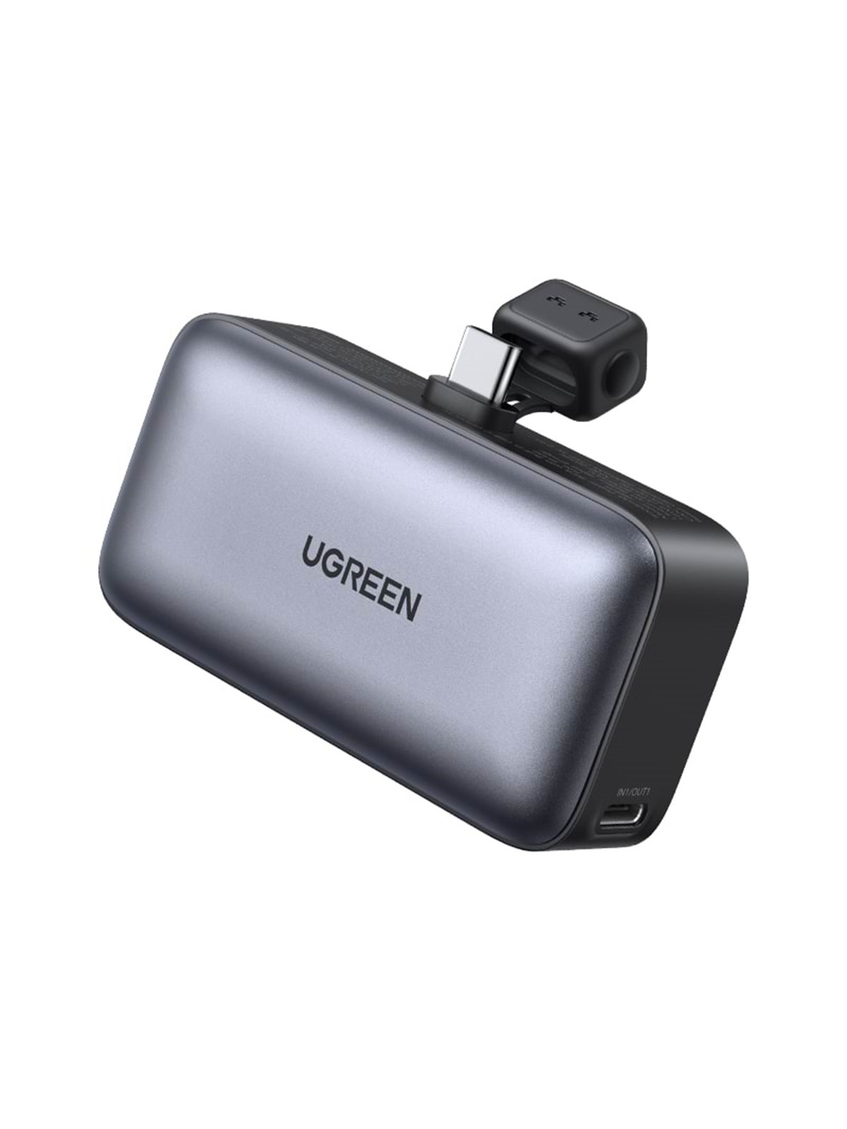 Ugreen 5000mah Power Bank With Built-in Usb-c Connector Powerbank (Akku) - Schwarz - 5000 Ah - Powerbank Akku - 35338-ug