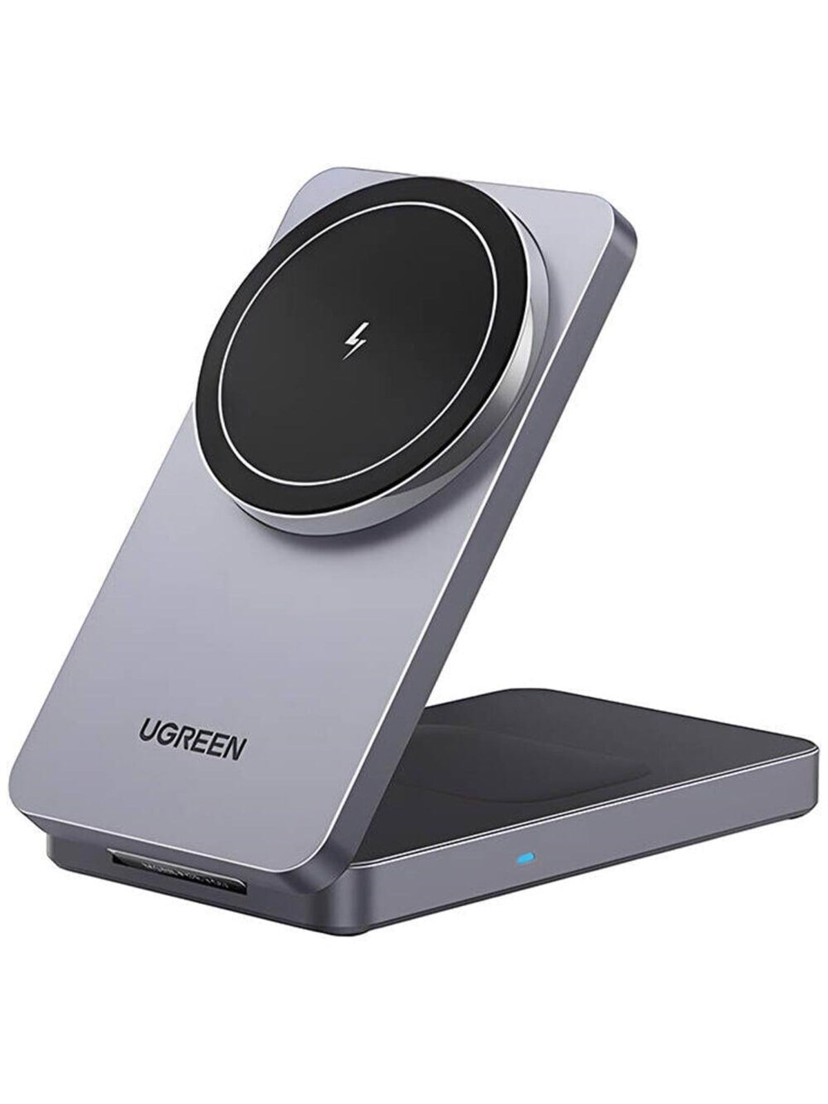 Ugreen 2-in-1 Magnetic Wireless Charger Grey - Handys Adapter Und Ladegeraete - 45056-ug