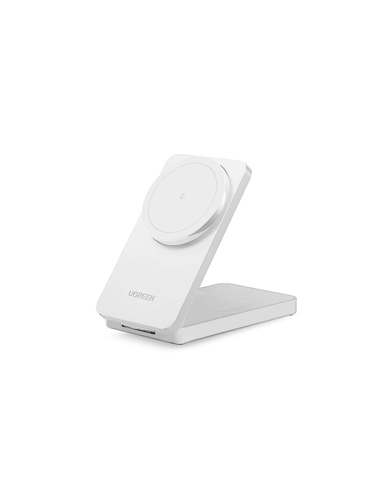Ugreen 2-in-1 Magnetic Wireless Charger White - Handys Adapter Und Ladegeraete - 45055-ug