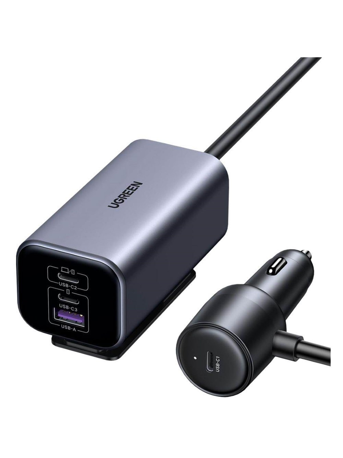 Ugreen 150w 4-port Gan Fast Car Charger - Handys Adapter Und Ladegeraete - 35571-ug