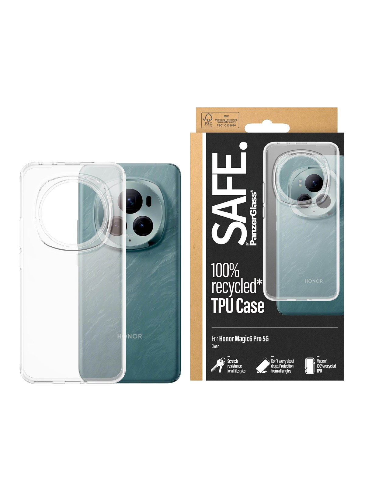 Safe. by Panzerglass Tpu Case Honor Magic6 Pro 5G - Handys Cover Cases - Safe95824