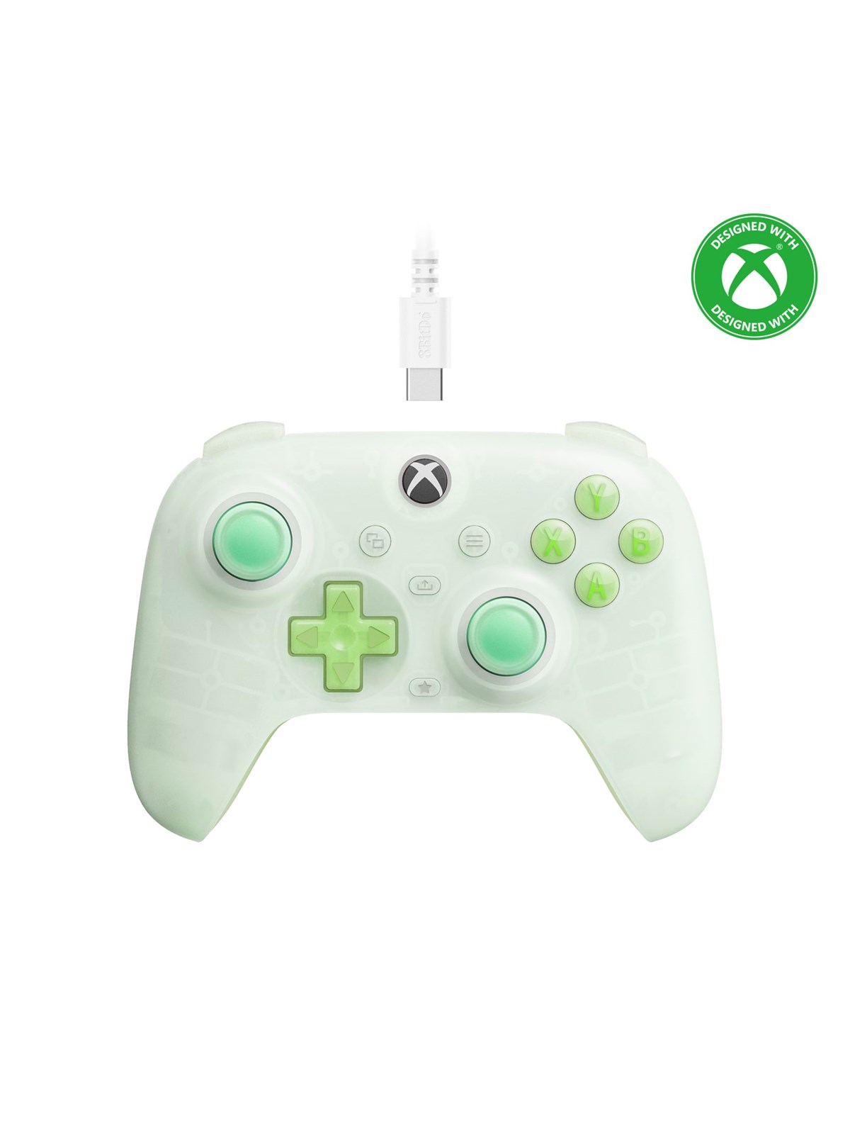 8BitDo Ultimate Mini Wired Xbox Pad Clear Green - Wired Controller - Microsoft Xbox Series S Image