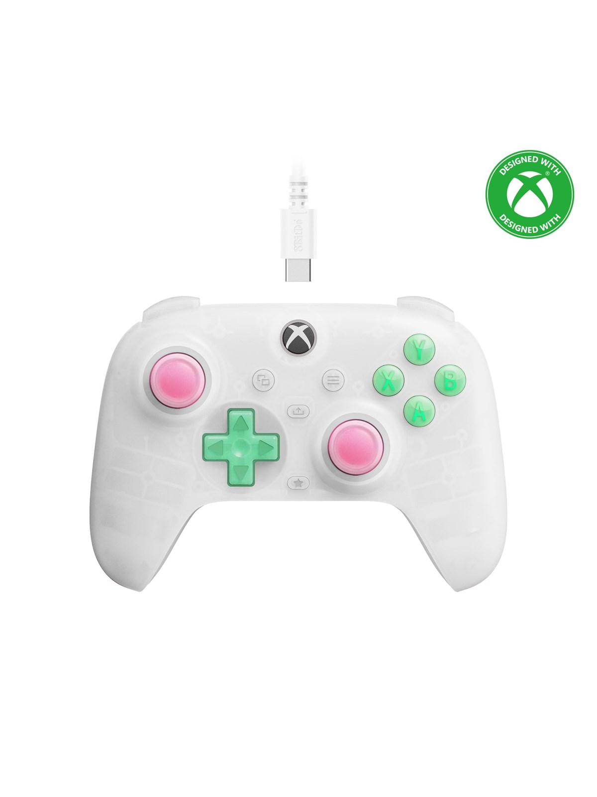 8bitdo Ultimate Mini Wired Xbox Pad Clear White - Wired Controller - Microsoft Xbox Series S - Gaming Zubehoer - Ret00505